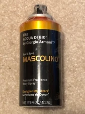 ACQUA DI GIO GIORGIO ARMANI MASCOLINO BODY SPRAY PREMIUM FRAGRANCE 4 OZ.