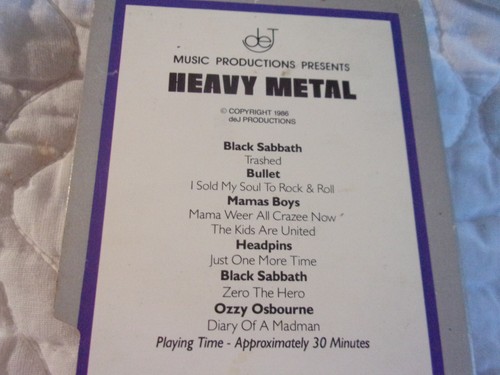 HEAVY METAL VHS RSVP MUSIC VIDEO OZZY OSBOURNE BLACK SABBATH MAMAS BOYS BULLET - Picture 3 of 10