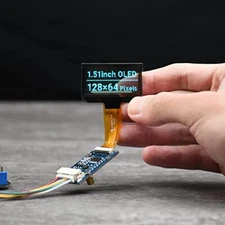 1.51inch Transparent OLED 128×64 Resolution Compatible with Raspberry Pi 