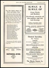 1929 The Martin Dennis Co. Newark New Jersey Tanner Chemicals Vintage Print Ad