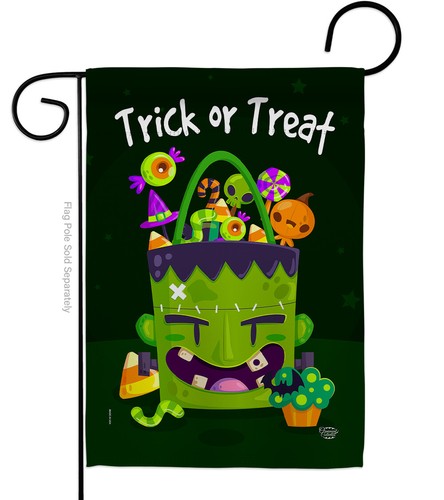 Süßes Monster Leckerli Garten Flagge Herbst Halloween Deko Geschenk Hof Haus Banner - Bild 2 von 13