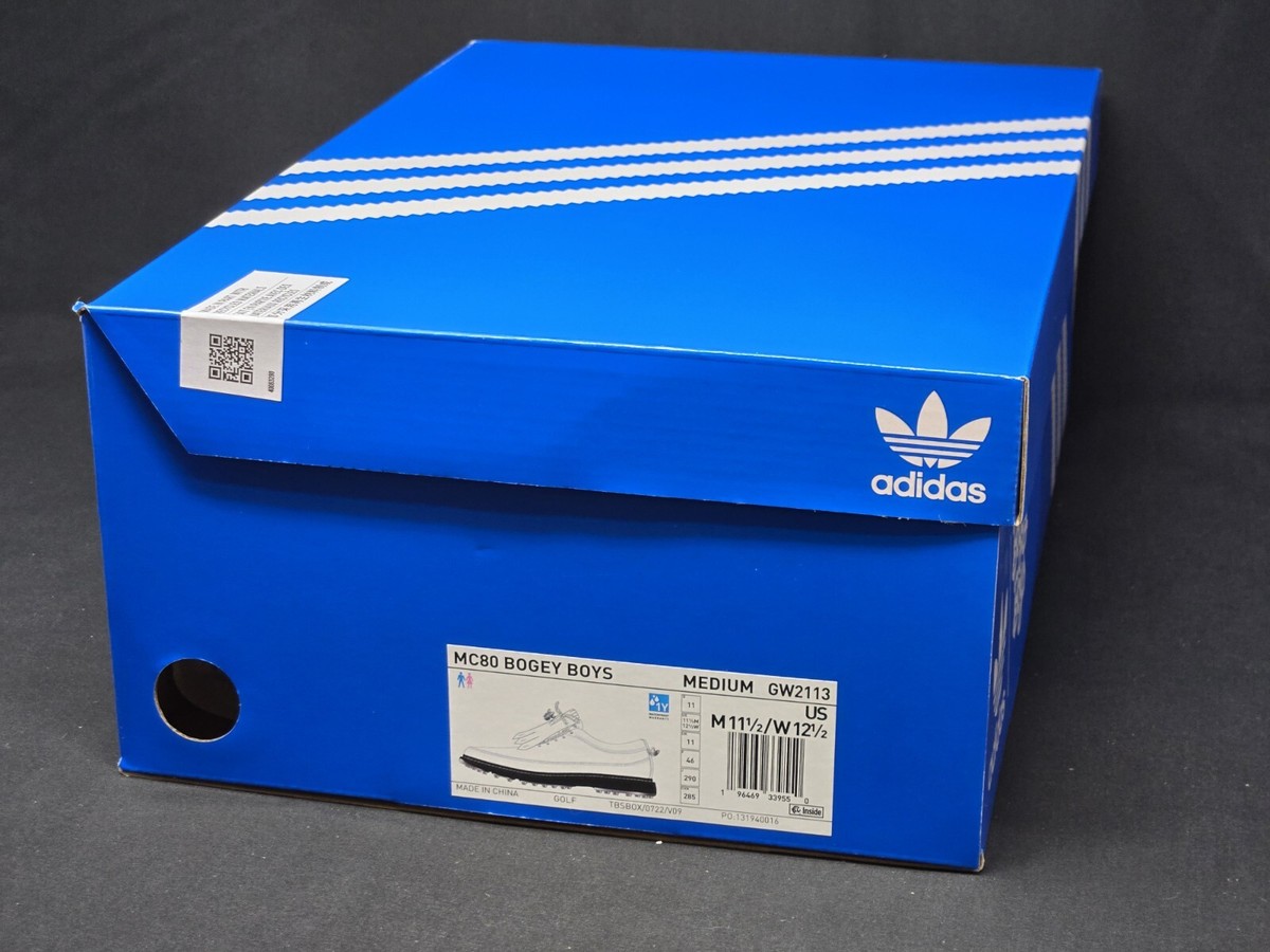Adidas MC80 x Bogey Boys Men's Multi Size White Black Golf Adidas MC80 x Bogey Boys Men's Multi Size White Black Golf