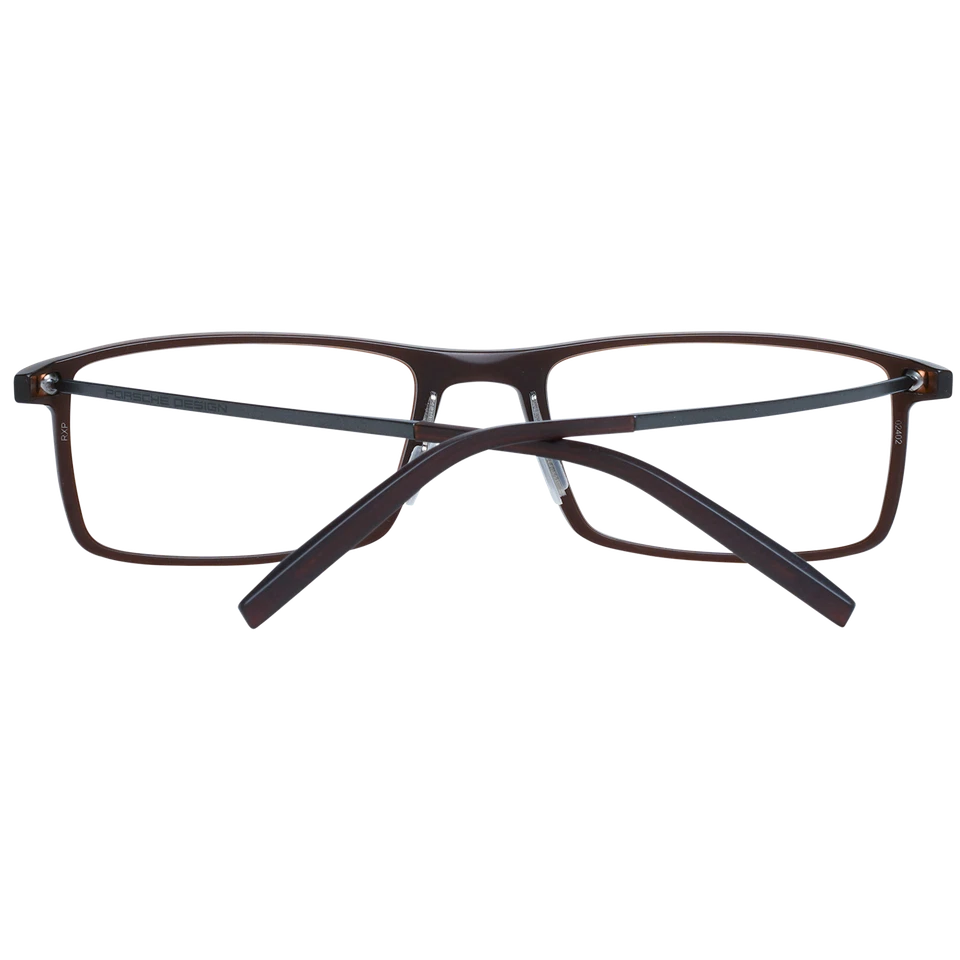 Porsche Design Glasses Frames Men Brown Rectangular Full-Rim P8384 D 55mm - Image 3 of 4