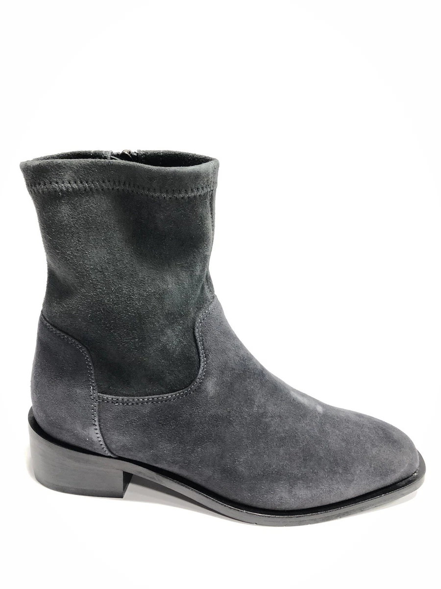 Stretch suede ankle boots top