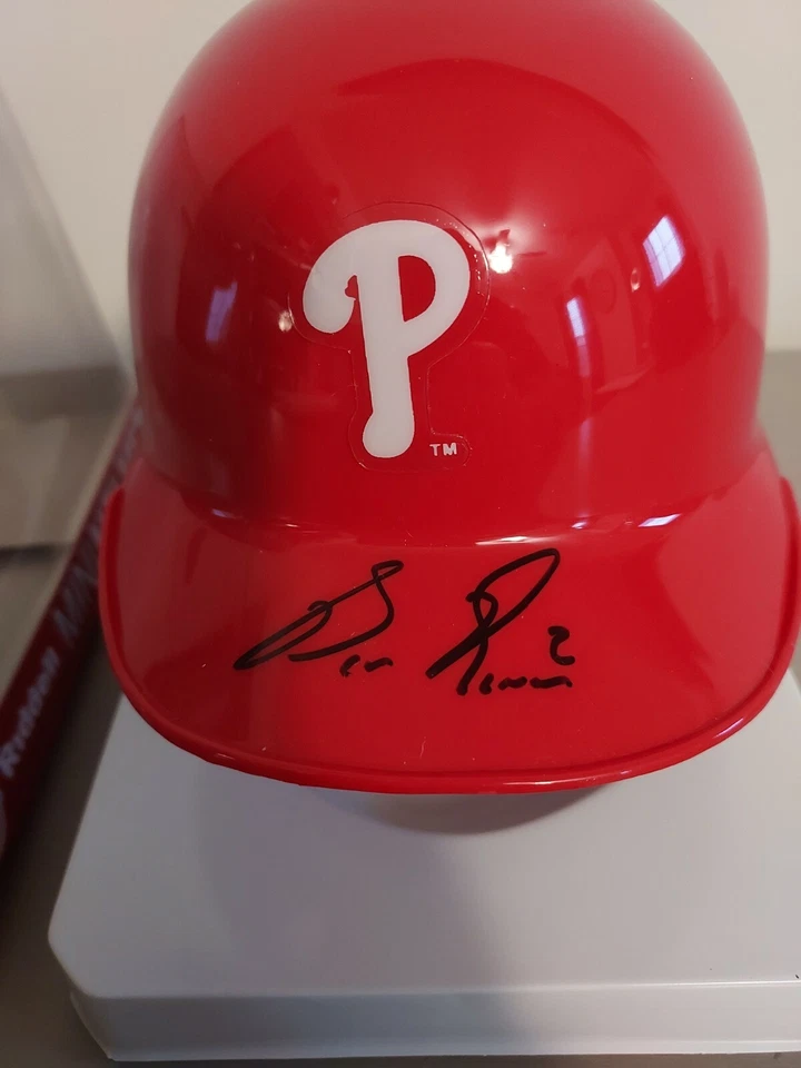 Minicasco Ben Revere autografiado firmado Phillies Riddell - RARO - con certificado de autenticidad Foto 2 de 3