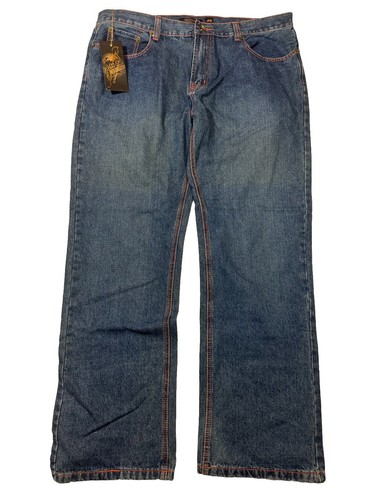 Ed Hardy Smokin' Skull Jeans By Christian Audigier Mens Size 40 x 33 New