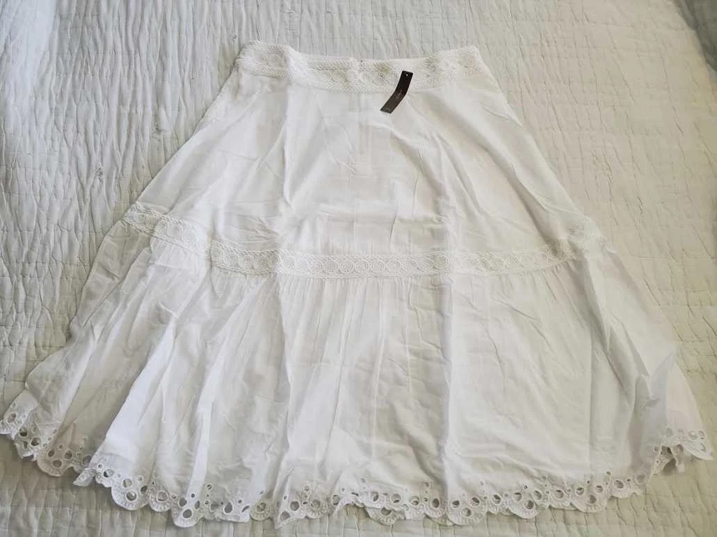 White midi skirt clearance ebay