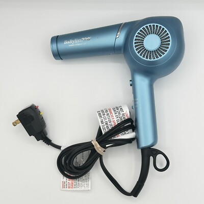 BaBylissPro Nano Titanium Hair Blow Dryer Two Speed Blue 1875 W BNT5175UC