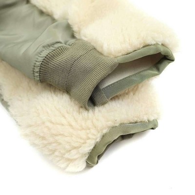 Sacai Sakai 23AW Faux Shearling x Nylon Twill Mix Blouson Bomber 