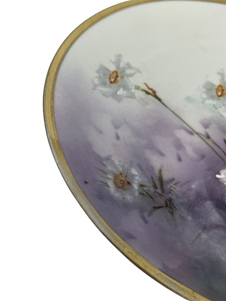 Turn Vienna Austria Hand Painted Floral Flowers Plate 9139 Artist