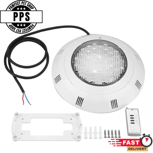 Luz LED Piscina RGB 30W Impermeable Control Remoto Subacuático Jardín Fiesta Lámpara