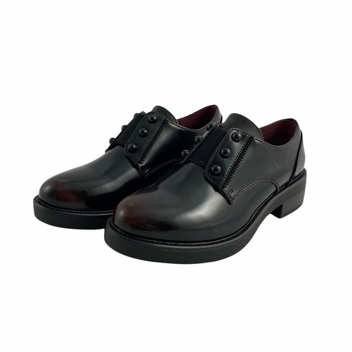 Scarpe francesine casual CafèNoir donna pelle nera bordeaux slipon eleganti  | eBay
