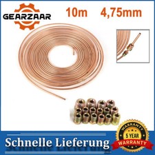 10m Bremsleitung Bremsrohr 4,75mm Nickel Kupfer Bördelwerkzeug 16x Verschraubung