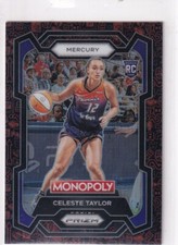2024 Prizm Monopoly WNBA Celeste Taylor RC Red Icon #66 Mercury PWE