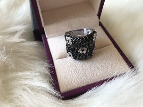 Brand New Boi Ploi, Black Spinel Ring, Sterling Silver, Size O Or R - Picture 8 of 12