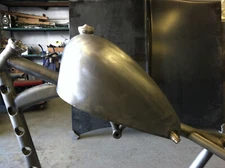 WCC style pointed  gas cap & bung  vented Chopper Bobber 