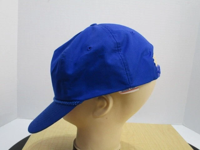 Shell Oil Hat Cap Snapback Mens Womens Blue Braided Polyester Blend Flat Bill - Image 4 of 4