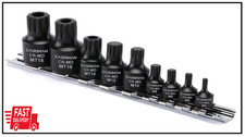Casoman 9-piece Low Profile Impact Triple Square Bit Socket Set Includes Storag