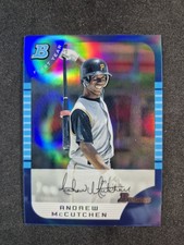 2013 Bowman Chrome Andrew McCutchen 1st Blue Sapphire Refractor Reprint #BDP63