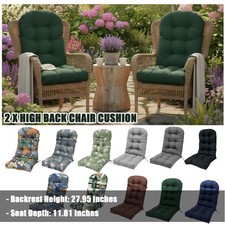 2 x High Back Rocking Chair Cushion Rocking Cushion Water-Resistant