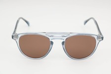 WMP Easton Clear Blue Round Polarized Sunglasses 49-22-144