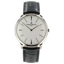 Vacheron Constantin Patrimony White Dial 18k White Gold 40mm Manual Wind 81180