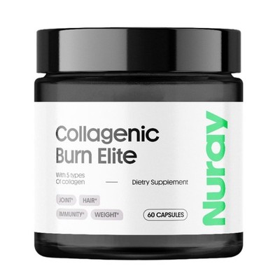Nuray Collagenic Burn Elite with Green Tea - Collagen 1 Count (Pack of 60) 
