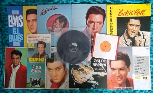 Elvis Presley Job Lot 7 x LPs, 1 x RCA 10", 1 x 12" single, 2 x 7", RCA Intnl