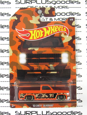 #ad HOT WHEELS 2016 Walmart EXC: Orange Camo Camouflage 1983 #x27;83 CHEVROLET SILVERADO $24.95