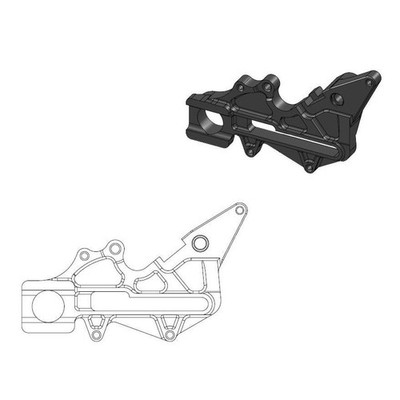 Moto-Master Relocation Halterung für KTM EXC 300 TPI 2003-2023 211108