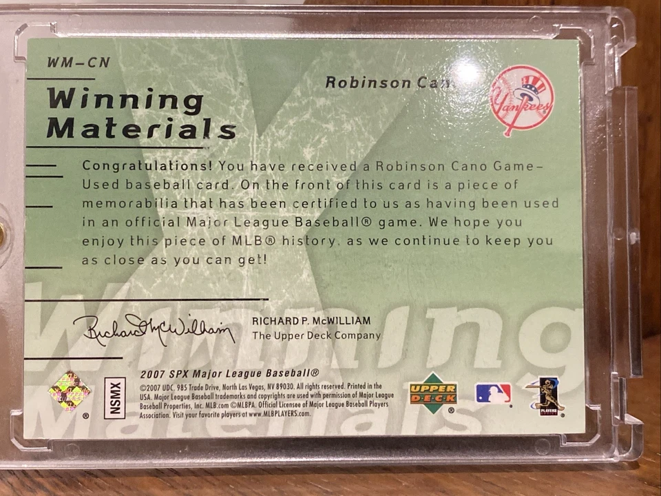 Parche multicolor 2007 SPx Robinson Cano camiseta 24/25 # partido Yankees/25 raro Foto 4 de 4