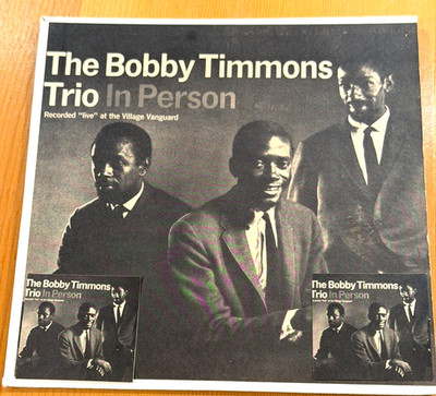 THE BOBBY TIMMONS TRIO IN PERSON  JUKEBOX RIVERSIDE RECORDS EP  RECORD VG+/VG