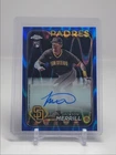 JACKSON MERRILL 2024 TOPPS CHROME ROOKIE BLUE RAYWAVE RC AUTO /150 Q1228
