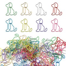 64pcs Dog Paper Clips, Colorful Cute Animal Clips Fun 1.22 inches