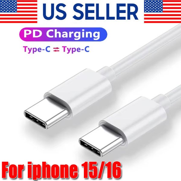 For Samsung iPhone 15 16 Pro Max 60W USB-C to USB C Cable Fast Charger Cord Lot