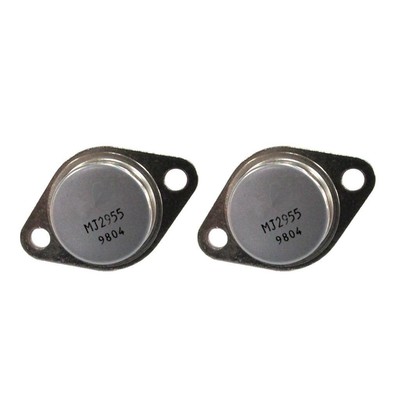 2 Stück 2N2955 PNP Leistungstransistor Triode 100V 15A 110W TO-3