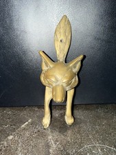 Vintage Brass Fox Door Knocker 6.5” Tall