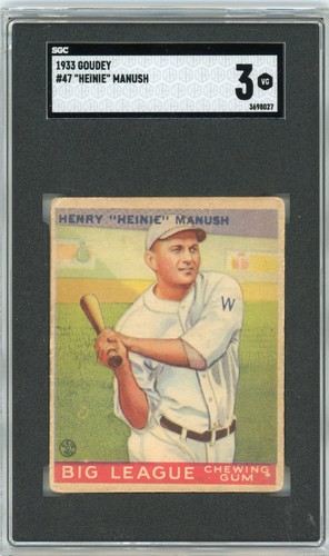 1933 Heinie Manush #47