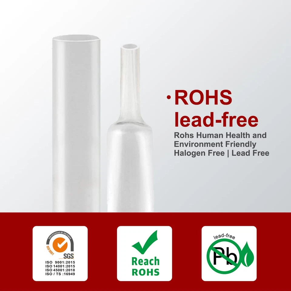 2:1 Rapporto 1-3/16" (30 Mm) Guaina Termorestringente Rotolo Da 3,3 Piedi (1 M D - Immagine 2 di 4