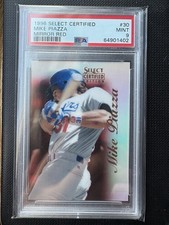 1996 Select Certified Mirror Red Mike Piazza PSA 9 MINT Low Pop
