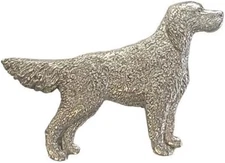 English Setter Dog Harris Fine PEWTER PIN Jewelry Art USA Made