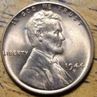 1944 S Lincoln Wheat One Cent 1c Coin Red BU #AA758