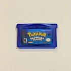 Pokemon Sapphire GBA Cartridge [ Authentic–New Battery–Berry Glitch Fixed]