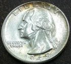 1945-D Washington Quarter — photo from another recent sale