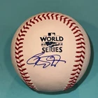 GEOFF BLUM (Astros) Signed Official 2022 WORLD SERIES Baseball Beckett (BAS)