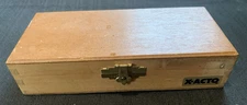 X-Acto Knife Set Wooden Box, Wood Crafting Tool, 3 Knife Handles and 12 Blades