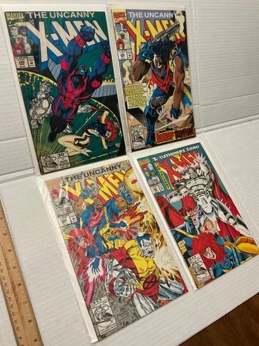 Vintage X-Men Comic Book Lot Issues # 286 288 292 & 296 Marvel 1990s Wolverine
