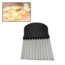 Kitchen Cutter Stainless Steel Potato Slicer Wavy Pattern Cutting Knife Cutter