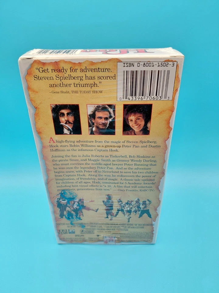 Hook (VHS, 2001) Robin Williams Sealed New Julia Roberts  - Image 3 of 4