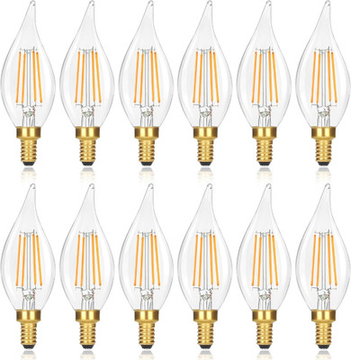 E12 LED Candelabra Bulbs 60 Watt Equivalent, 2700K Soft Warm White Dimmable Chan